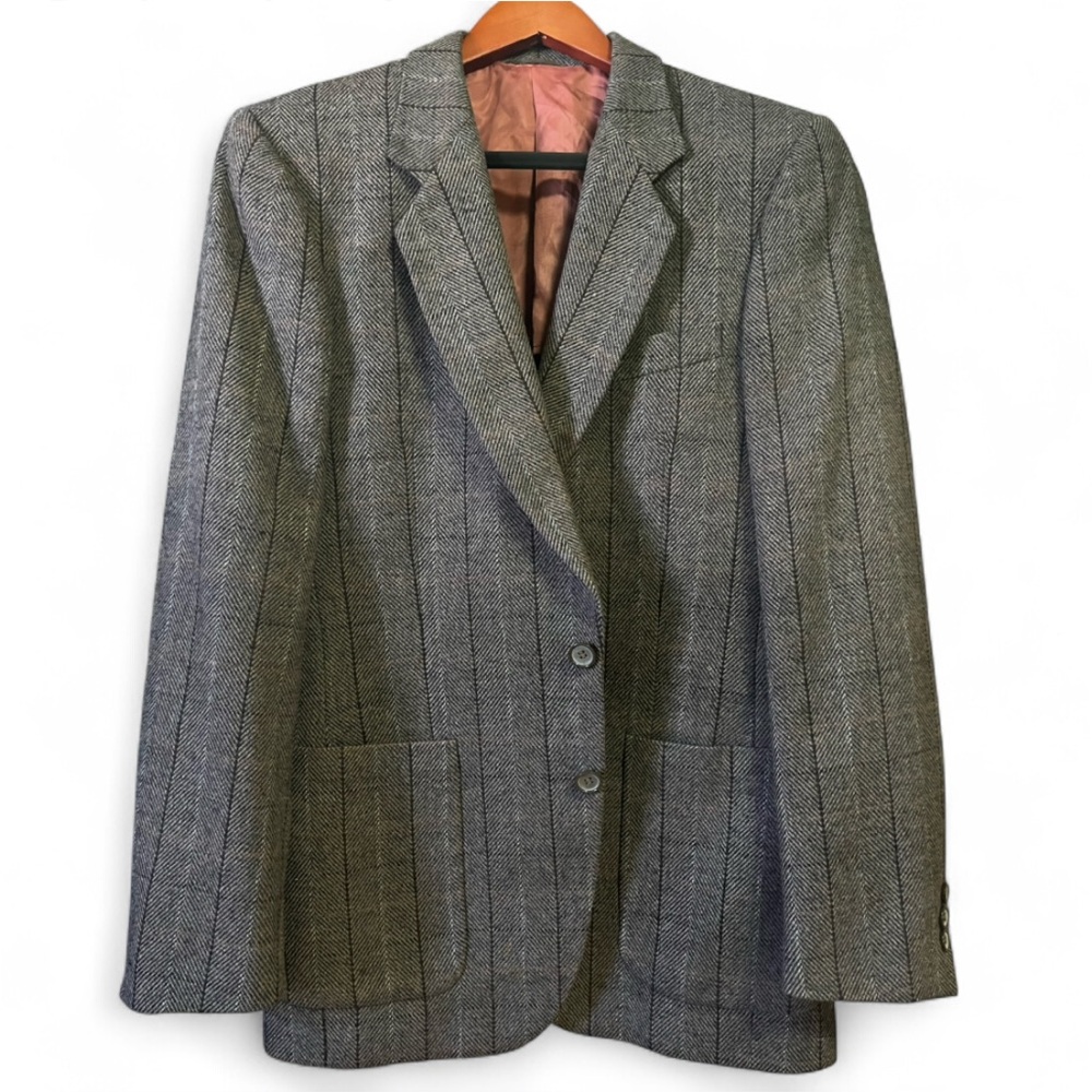 🏁 Rare Vintage FORMULA One 🇮🇹 Tailored Wool Blazer 1980s  Motorsports Lifestyle